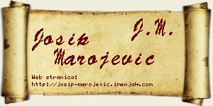 Josip Marojević vizit kartica